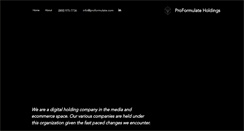 Desktop Screenshot of proformulate.com