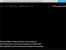 Tablet Screenshot of proformulate.com